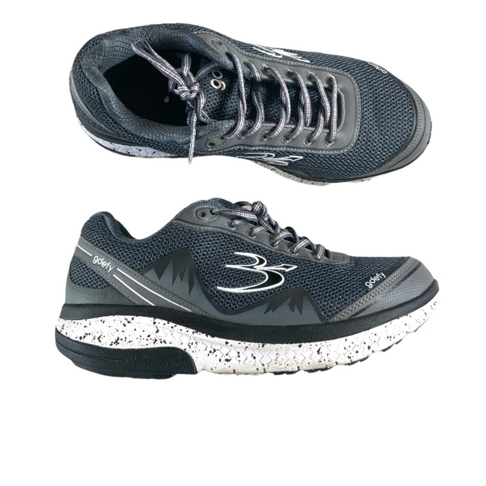 GDEFY Gravity Defyer Mighty walk Athletic lace up sneakers shoes in Gray Size